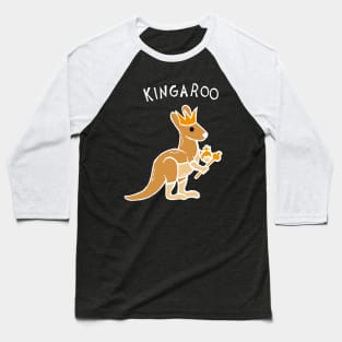 Kingaroo Kangaroo (White) Baseball T-Shirt